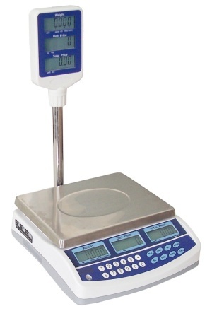 Price-computing scale visualized